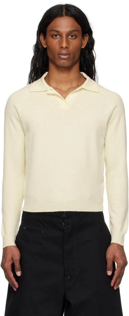 MAISON MARGIELA Off-White Wool Polo 1