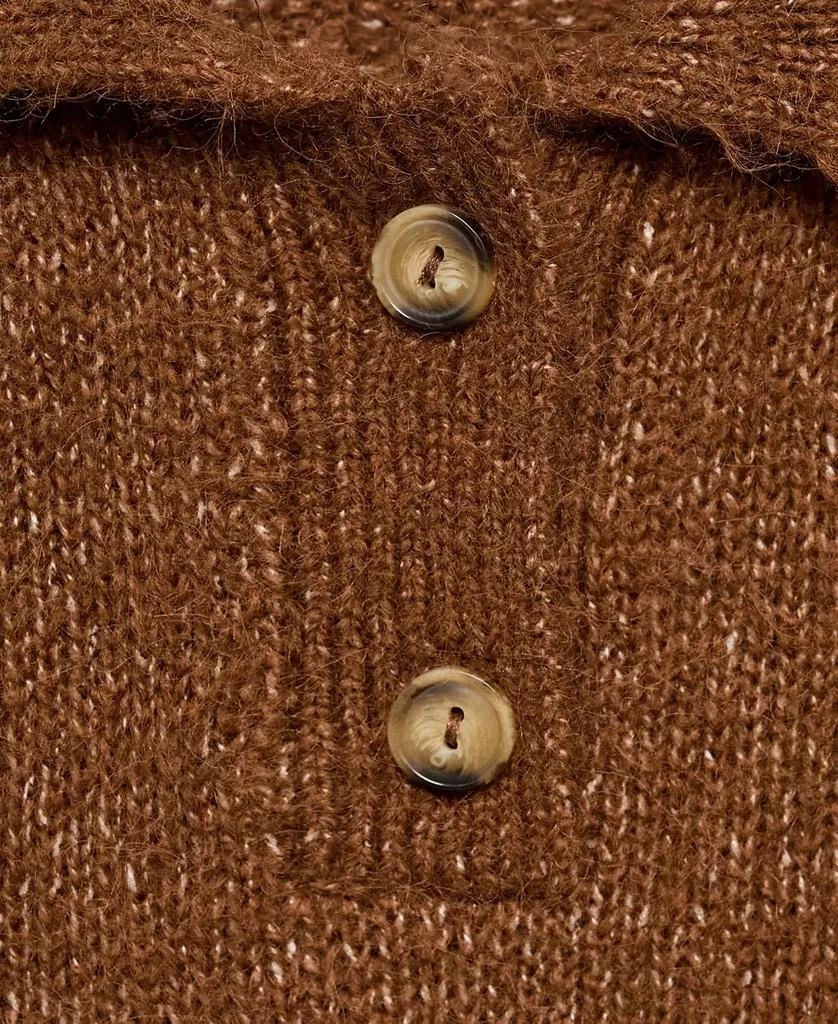 Mango Women's Ribbed Details Knitted Polo Shirt 4