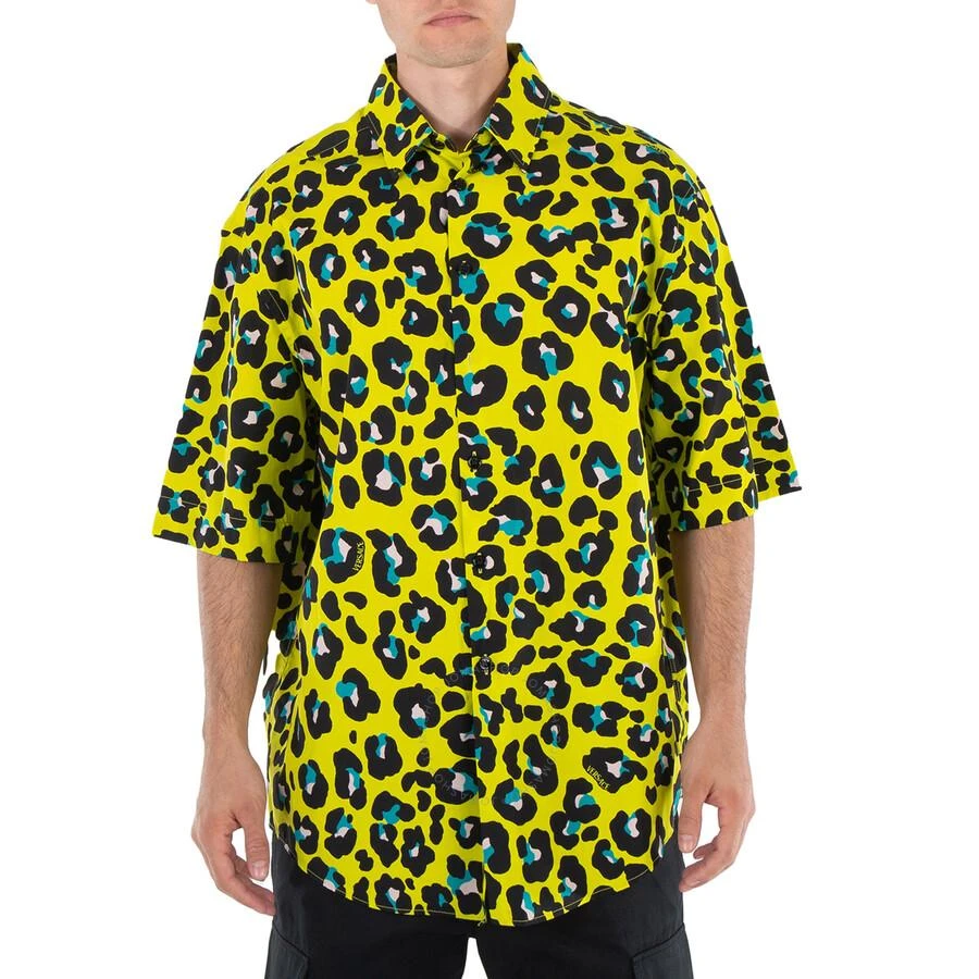 Versace Short Sleeve Animal Print Shirt 1