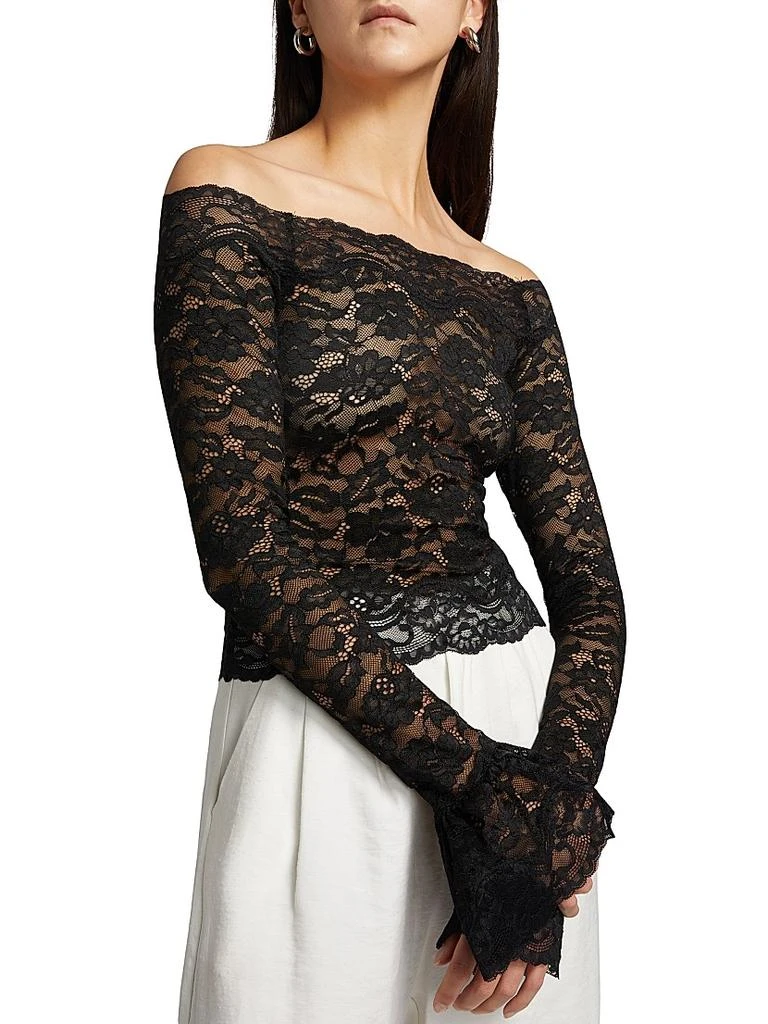 Ronny Kobo Maribeth Lace Off-The-Shoulder Top 6