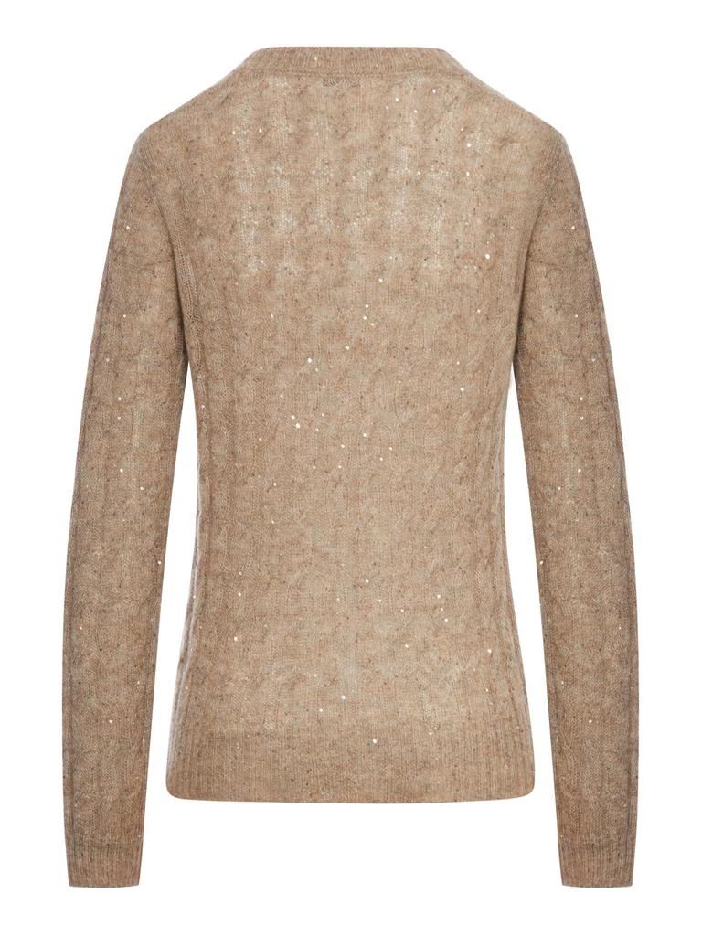 Brunello Cucinelli Brunello Cucinelli Embellished V-Neck Jumper 2