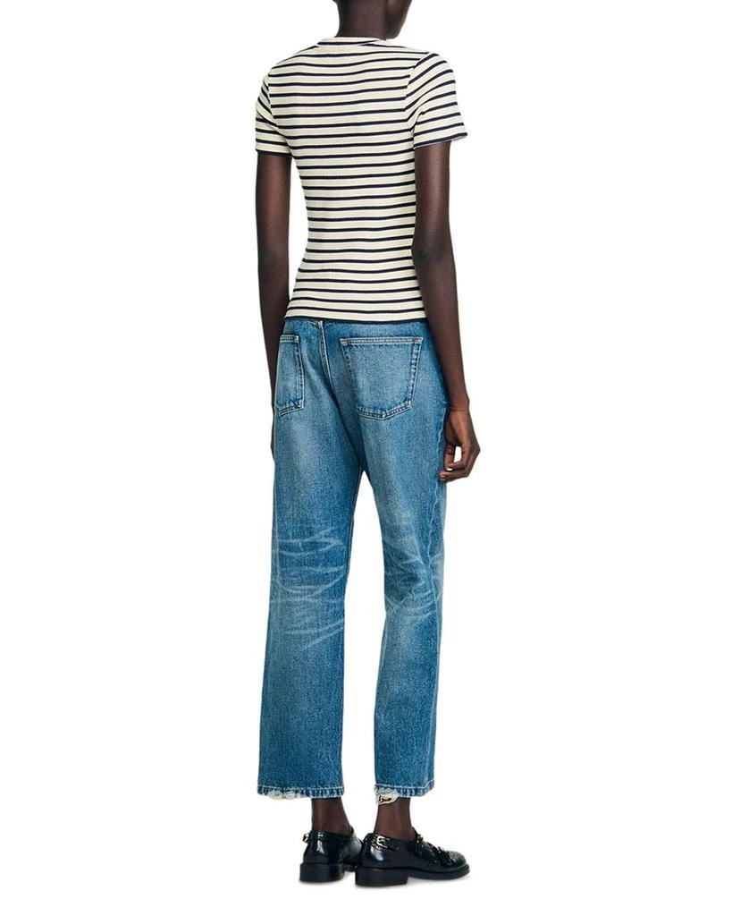 Sandro Rhinestone Heart Tee 3