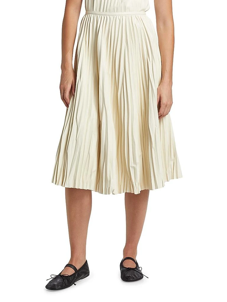 Proenza Schouler Rosalyn Pleated Faux-Leather Midi-Skirt 3