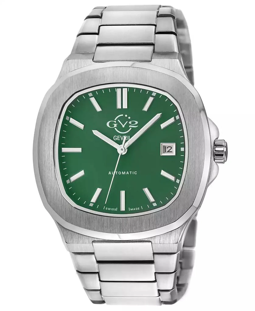 Gevril Men's Potente Automatic Silver-Tone Stainless Steel Bracelet Watch 1