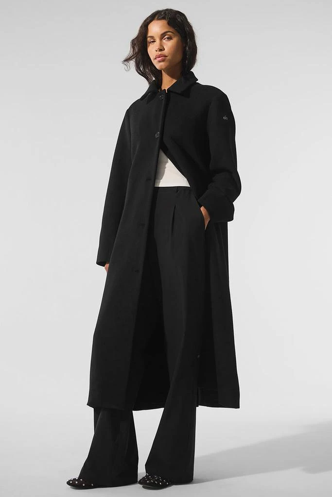 Alo Wool Metro Long Coat - Black 3
