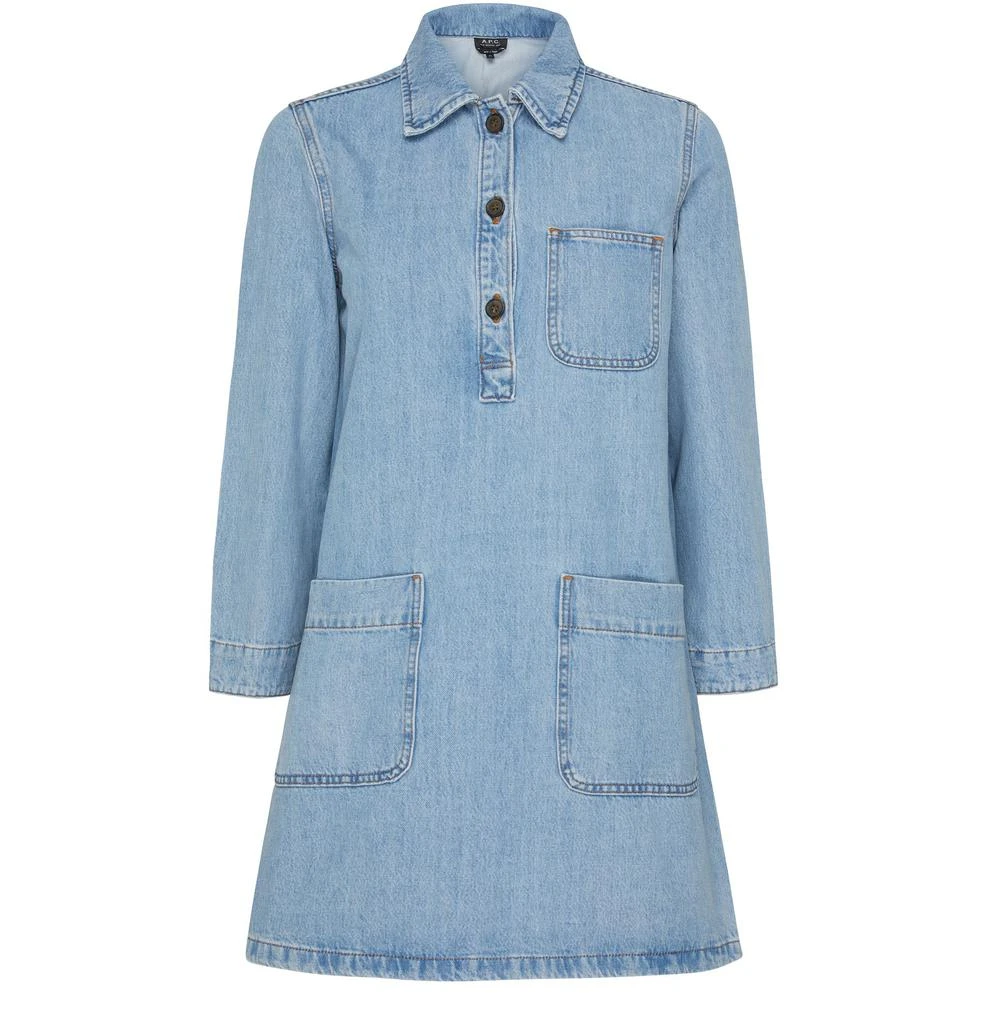 A.P.C. Aurelia denim short dress 1