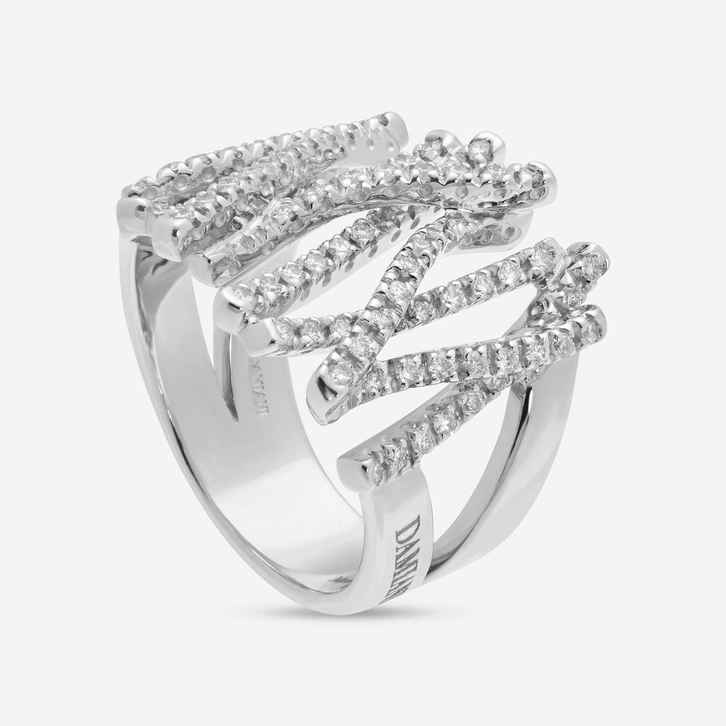 Damiani Damiani 18K White Gold, Diamond 0.84ct. tw. Statement Ring Sz. 7.25 241368
