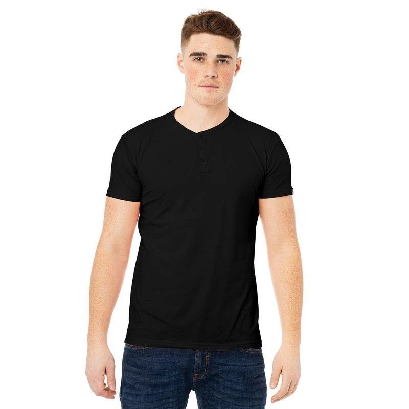 X RAY X RAY Men's Basic Henley Neck Short Sleeve T-Shirt 1