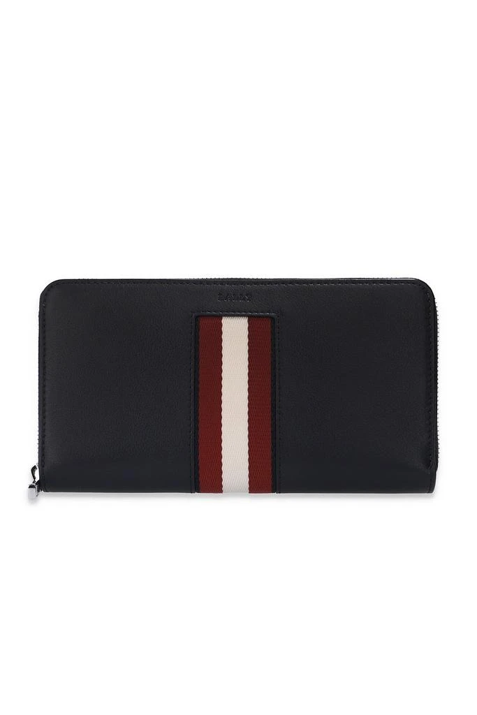 Bally Bally Logo Stripe Detailed Zipped Wallet 1