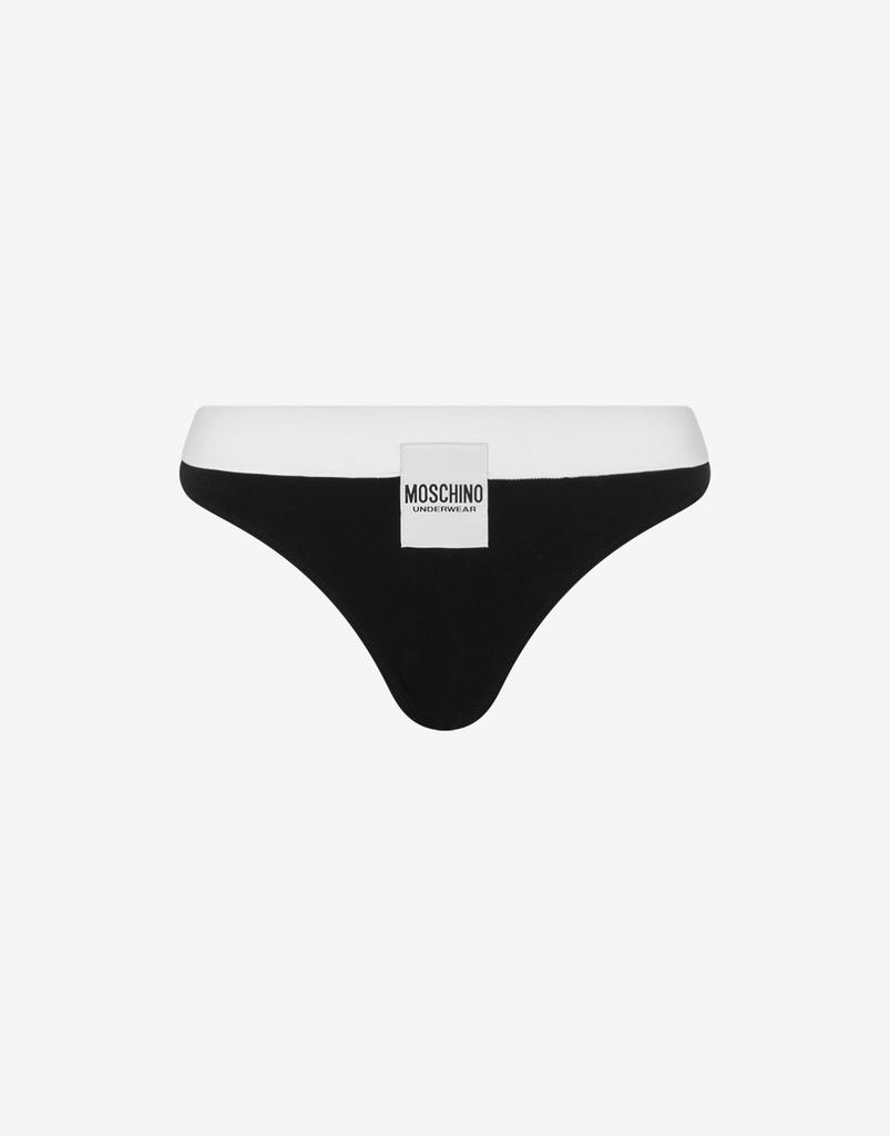 Moschino Comfort Jersey Briefs Logo Label