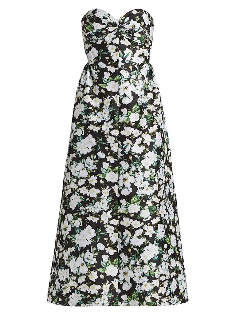 midi broderie dress Self-Portrait Women's Embroidered Cotton Midi-Dress - Light Yellow