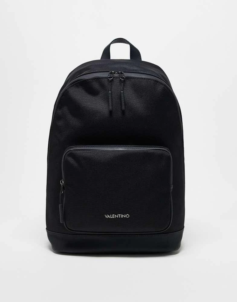 Shop Valentino tron classic backpack in black on Sale at  display picture 2