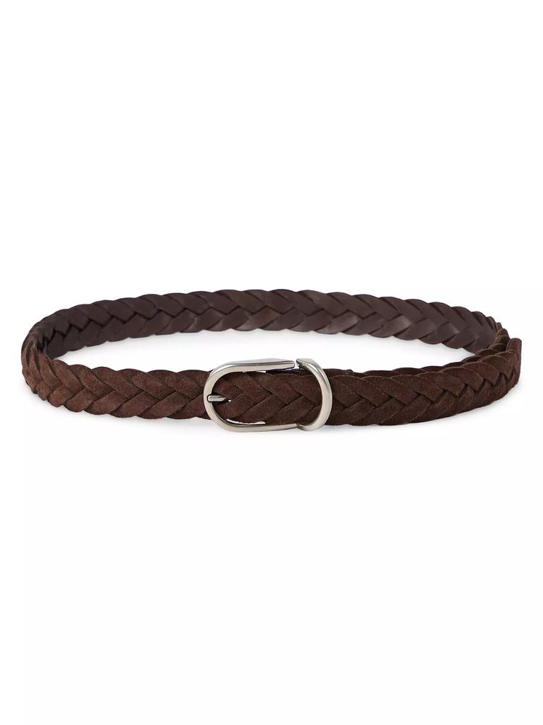 ベルト BRUNELLO CUCINELLI Western belt in suede calfskin Brunello Cucinelli Braided Suede Western Belt - Bergdorf Goodman