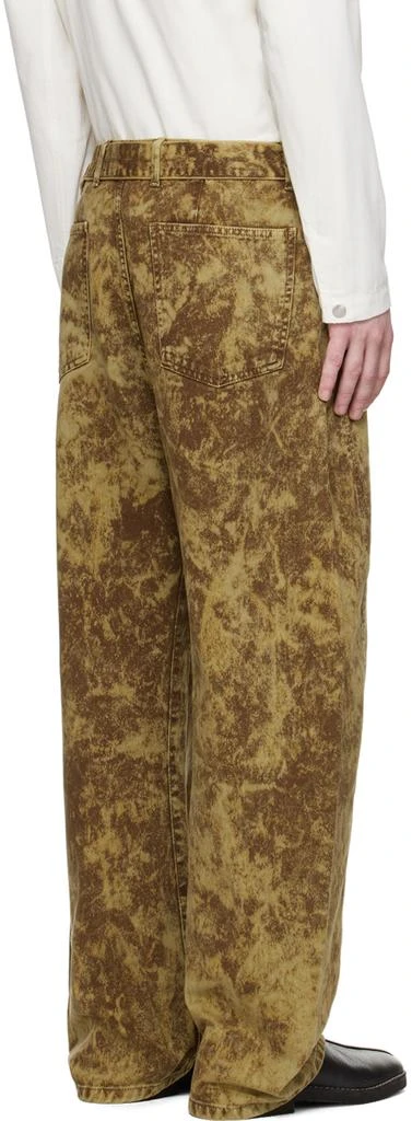 Lemaire Brown Twisted Belted Jeans 3