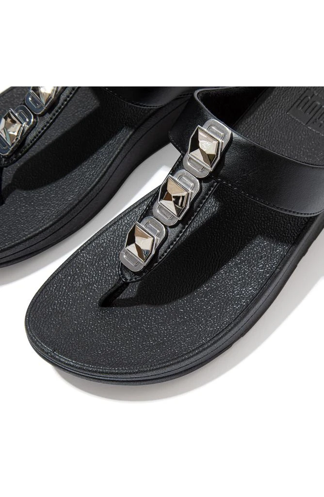 FitFlop Fino Crystal Wedge Flip Flop Sandal 5