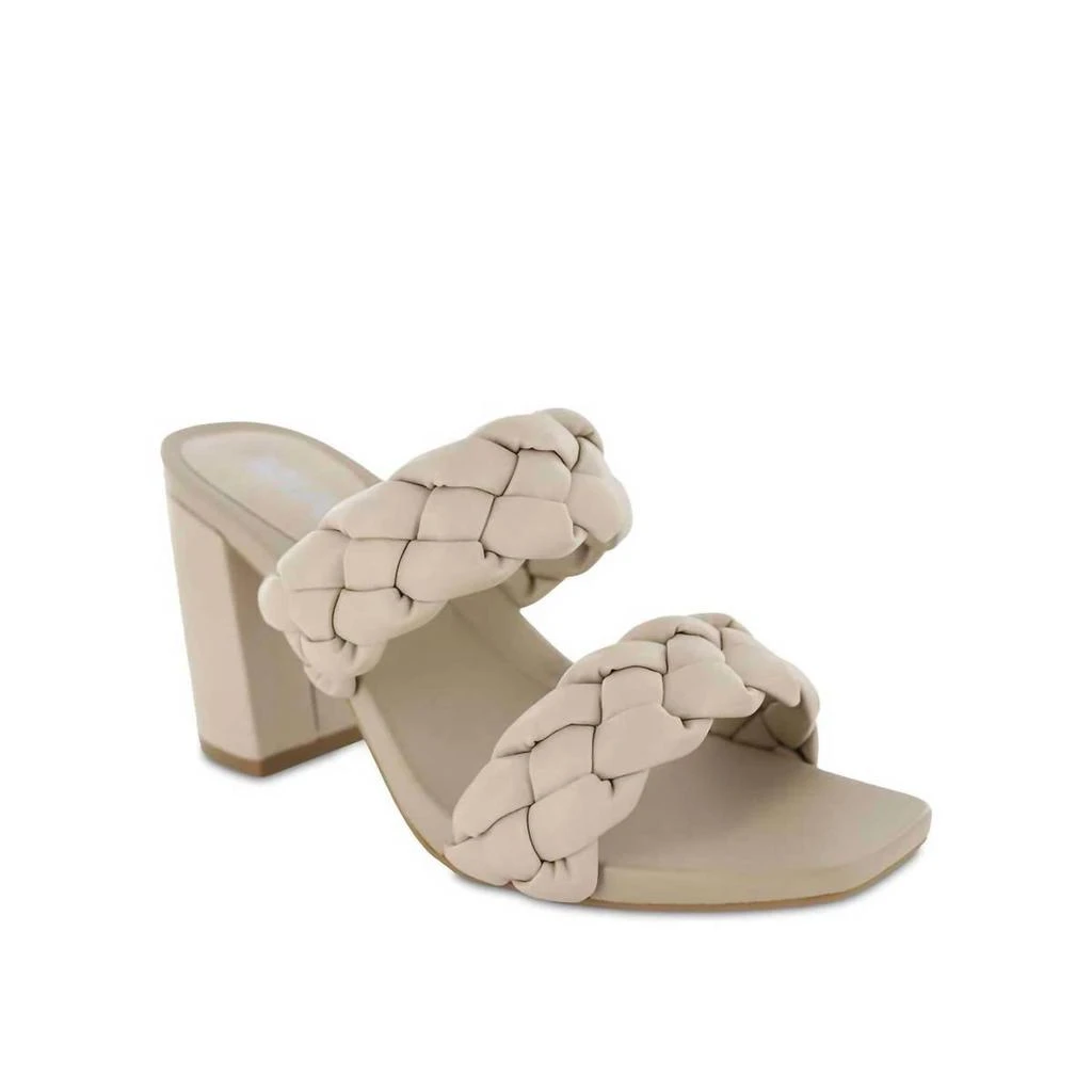 MIA Maine Braided Heels In Beige 1