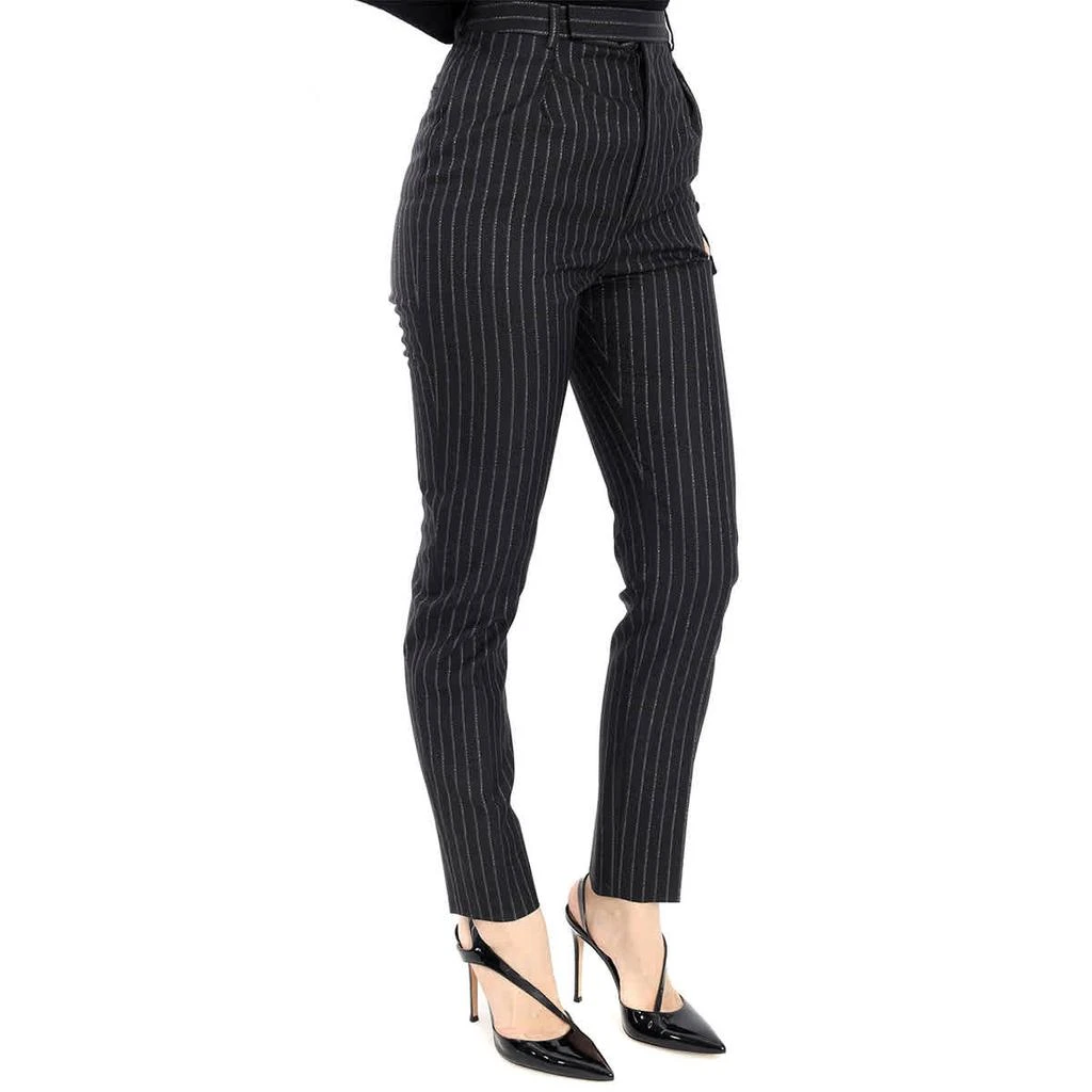 Yves Saint Laurent Pinstripe High-Waisted Trousers 2