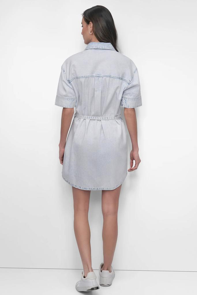 DKNY SELF BELTED UTILITY DRESS