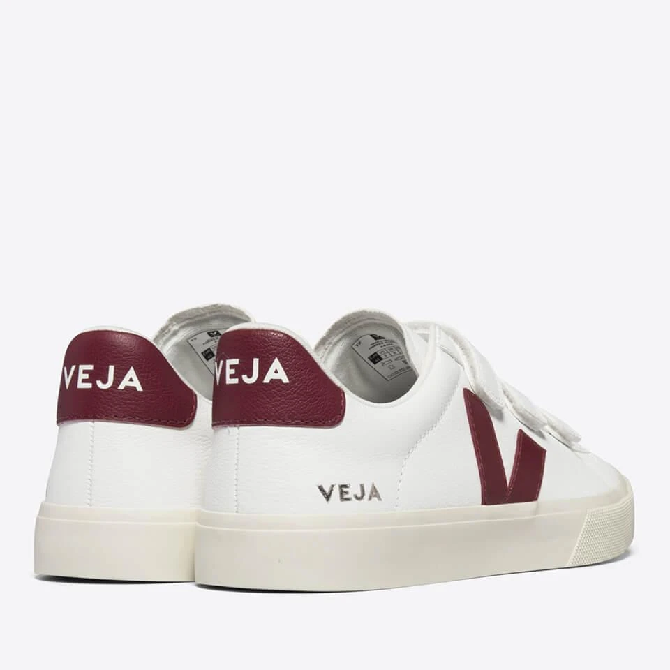 Veja VEJA WOMEN'S RECIFE CHROME FREE LEATHER VELCRO TRAINERS 4