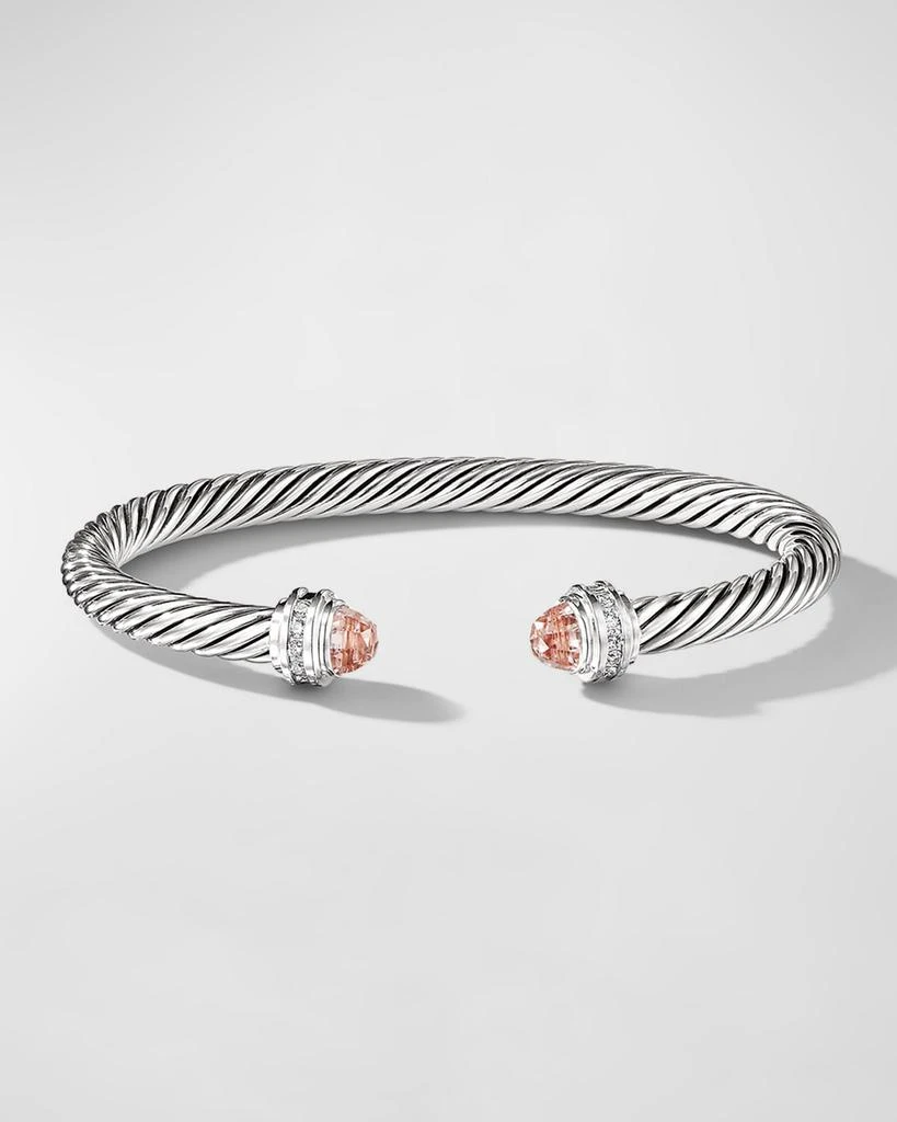 David Yurman Cable Bracelet with Gemstones in Silver