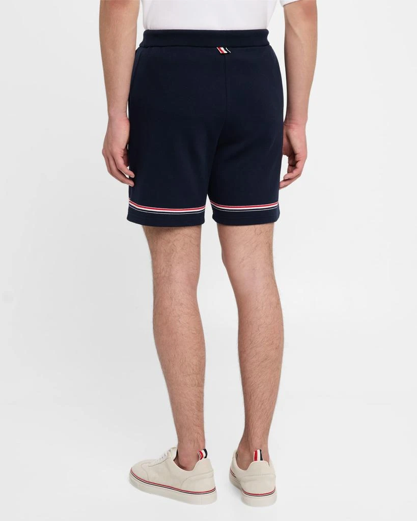 Thom Browne Men's Mid-Thigh Interlock Shorts 3