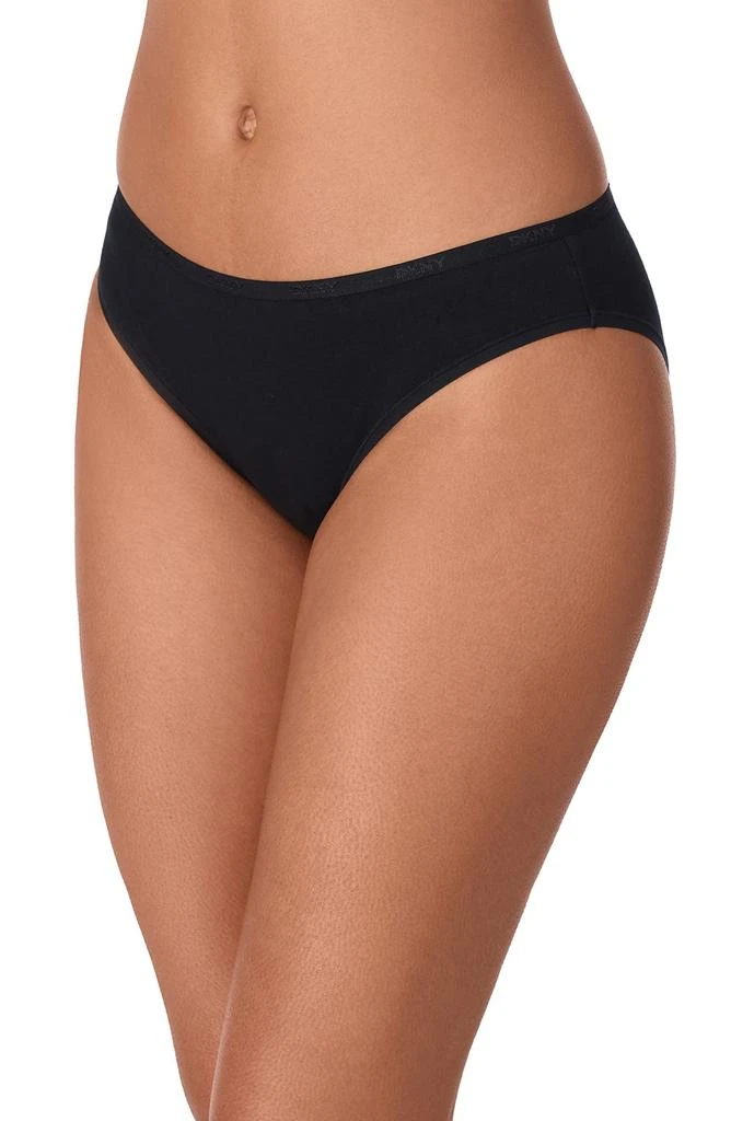 DKNY 3-Pack Cotton Blend Bikinis 1