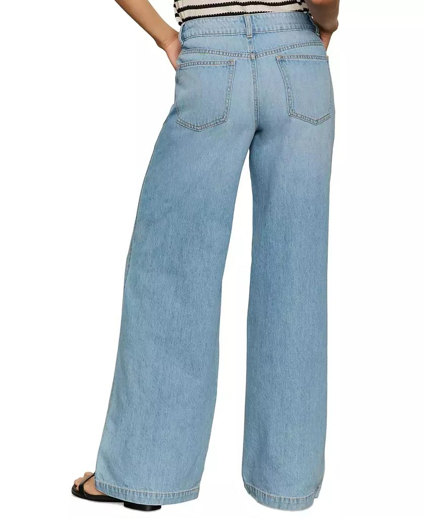 Sanctuary Women's Highland Mid Rise Wide-Leg Jeans 5