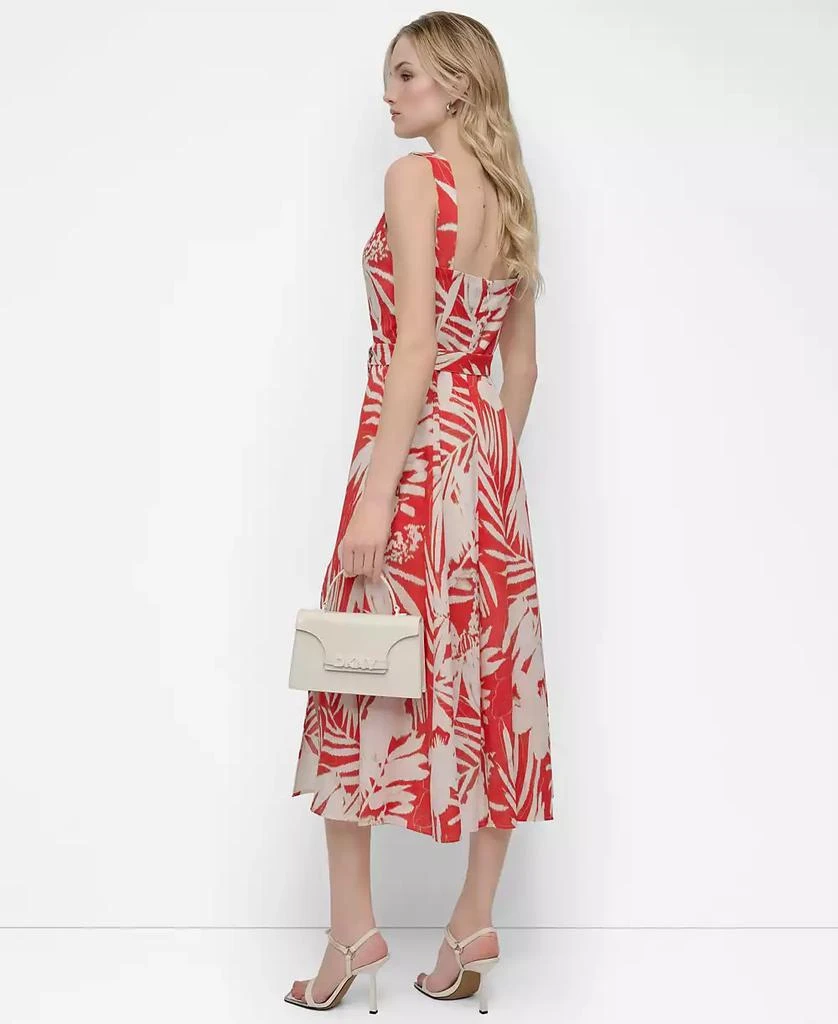 Women's Printed V-neck Belted Sleeveless Dress  On Sale Now with Up to 44%  Off | Discover Exclusive Deals & Savings at BeyondStyle  Authentic DKNY  dress|women's fashion|dresses with Limited-Time Discounts, Free