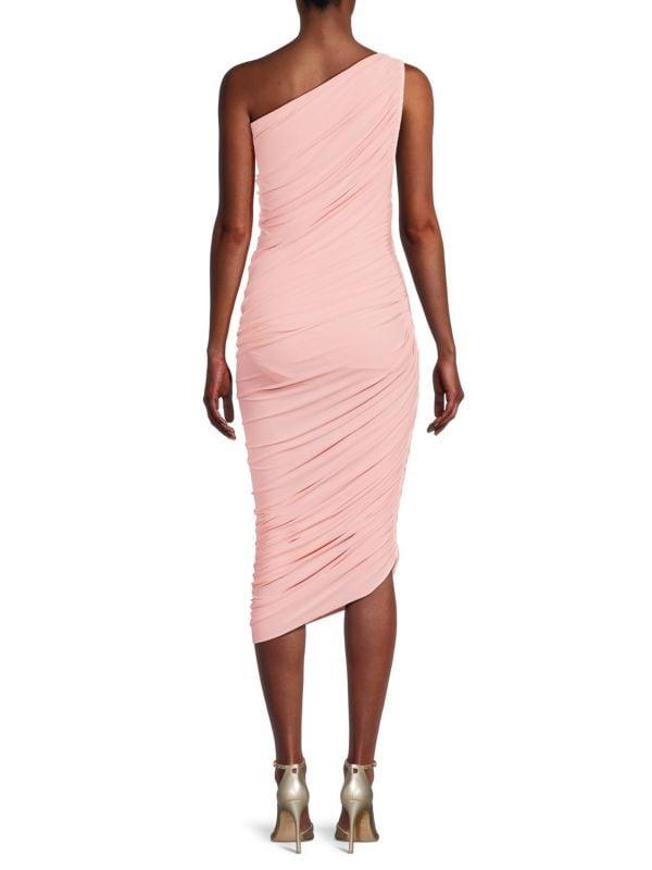 Norma Kamali Diana Ruched Midi Dress