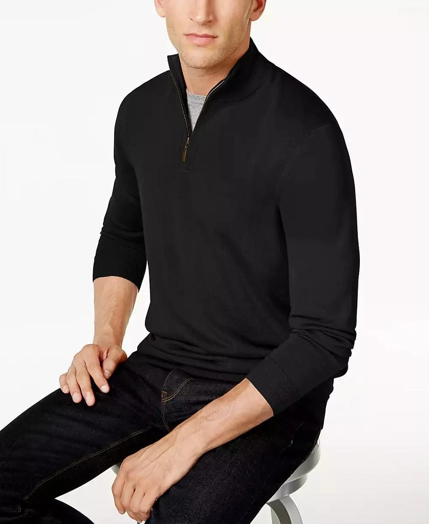 Club Room Men's Quarter-Zip Merino Wool Blend Sweater, Created for Macy's 1