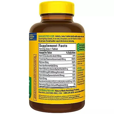 Nature Made Nature Made Super B-Complex Tablets for Metabolic Health 460 ct. 9