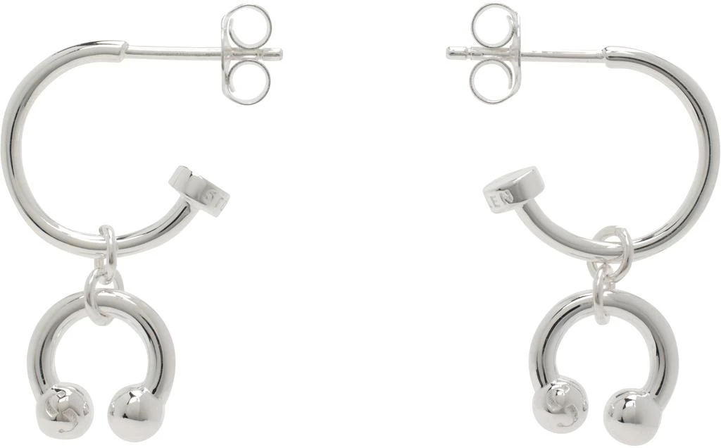 Stolen Girlfriends Club Silver Punk Anchor Earrings 1