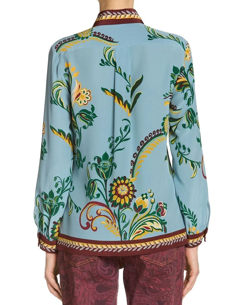 ETRO Silk Printed Button Front Blouse 3