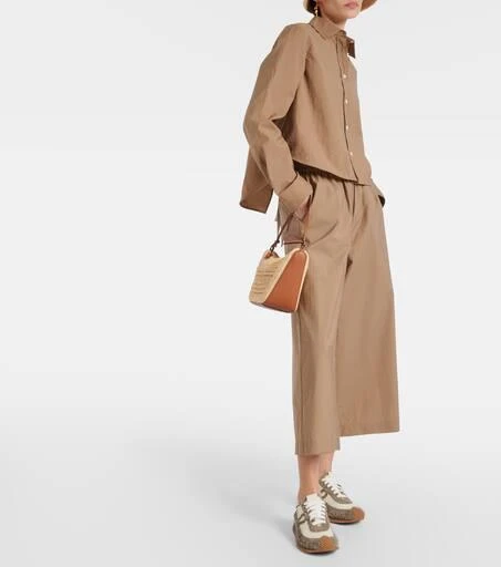 Loewe Hammock Mini raffia shoulder bag 5