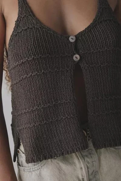 Kimchi Blue Kimchi Blue Kiara Split-Front Flyaway Sweater Tank Top 4