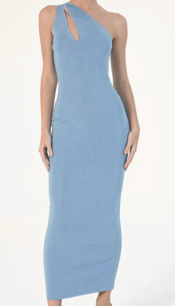 Ronny Kobo Ballari Dress In Cerulean 1