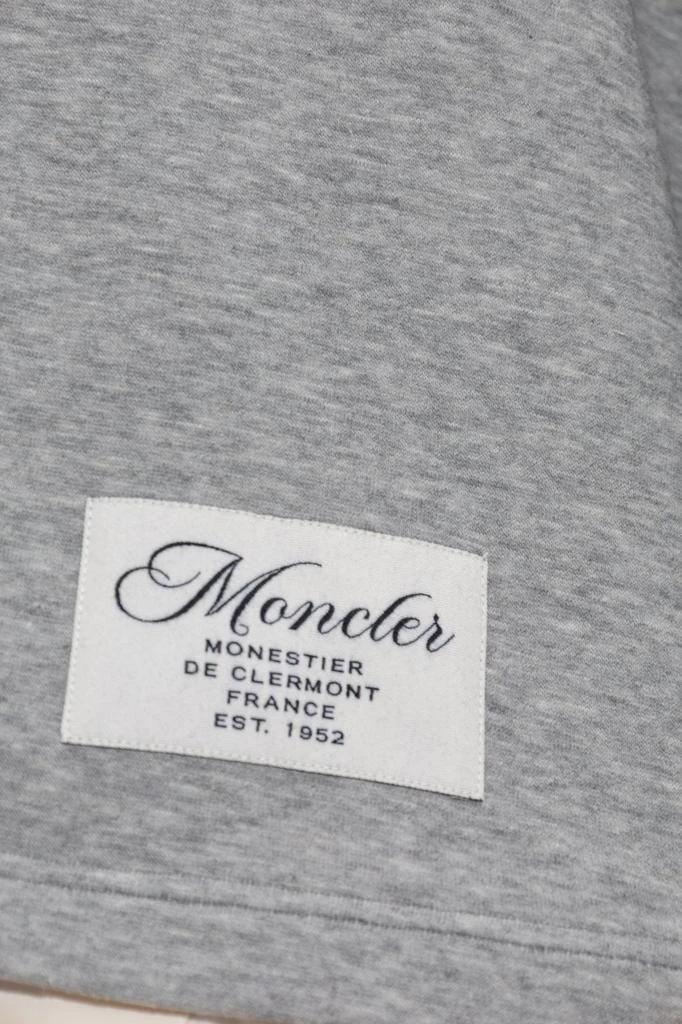 Moncler Moncler Pleated Logo Patch Long-Sleeved Polo Dress 4