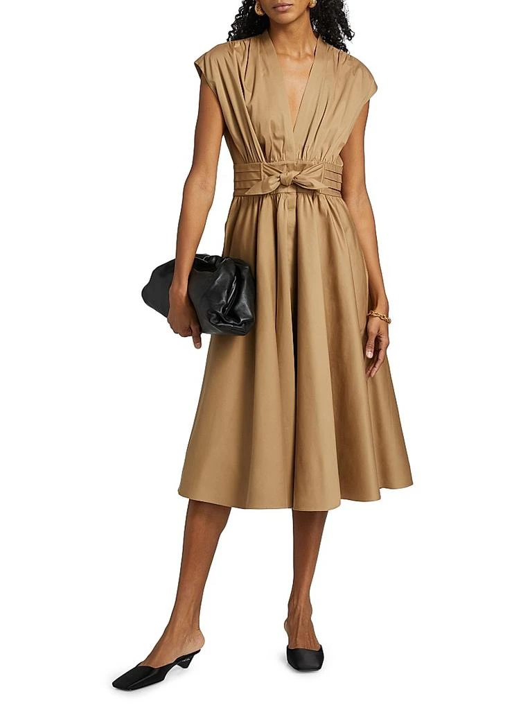 Kobi Halperin Kiernan Cotton-Blend Tie-Waist Midi-Dress 3