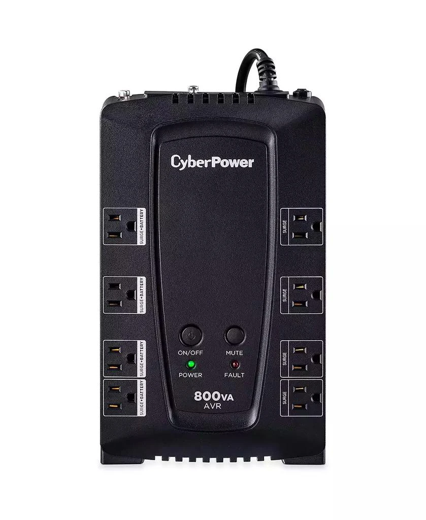 CyberPower AVR Computer Battery Backup, 800VA 450W UPS, 8 Outlets ...
