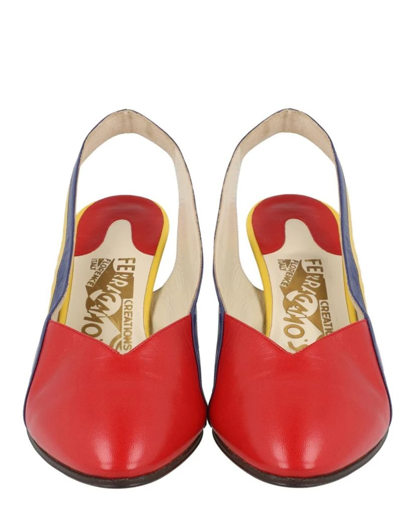 Salvatore Ferragamo Partenope  Archive Limited Edition 1980
s Slingback Pumps 5
