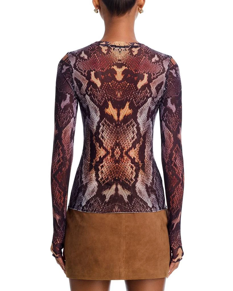 AFRM Kaylee Snakeskin Print Mesh Top 3