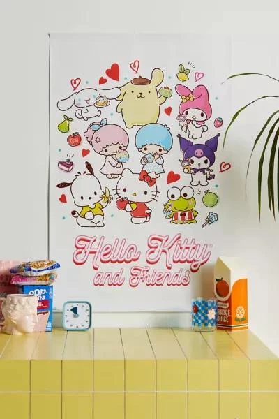 Urban Outfitters Sanrio Hello Kitty & Friends Kawaii Poster 1