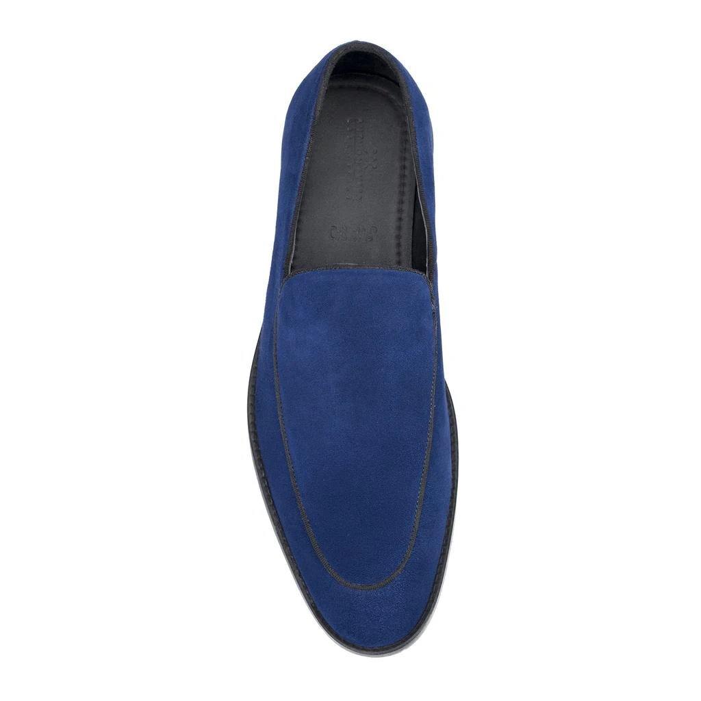 Anthony Veer Navy Suede Moc Toe Loafers Size 14 Leather Slip-On Driving Style Anthony Veer William House Loafer for Men | For Indoor Use  main image 4