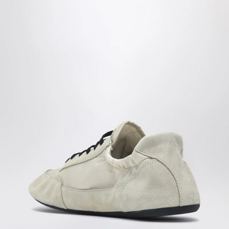 Prada Ivory Re-Nylon and suede Sneaker Collapse 5