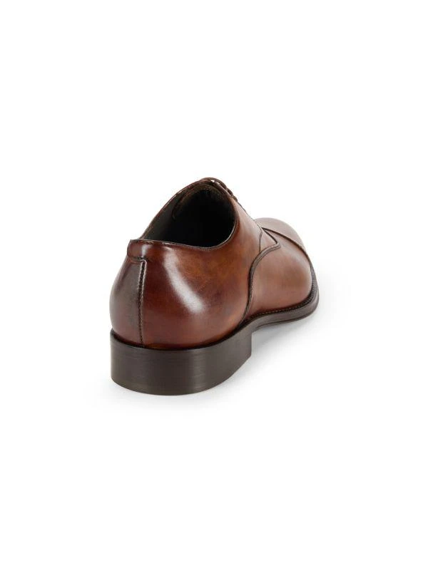 Saks Fifth Avenue Cap Toe Leather Oxford Shoes 3