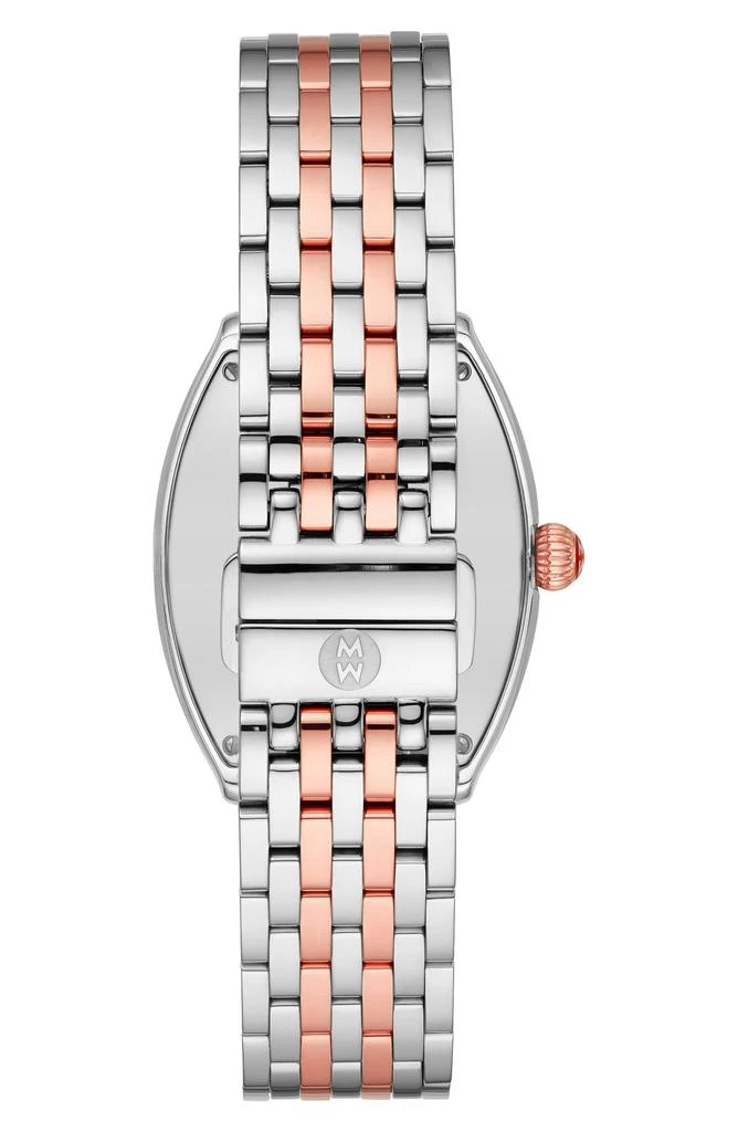 Michele Relevé Two-Tone Diamond Dial Watch Head & Interchangeable Bracelet, 31mm x 32mm 2