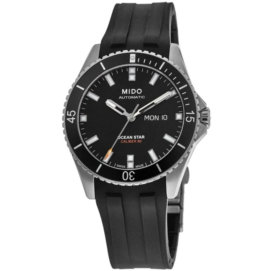 MIDO Ocean Star 200 Black Dial Rubber Strap Men's Watch M026.430.17.051.00 1