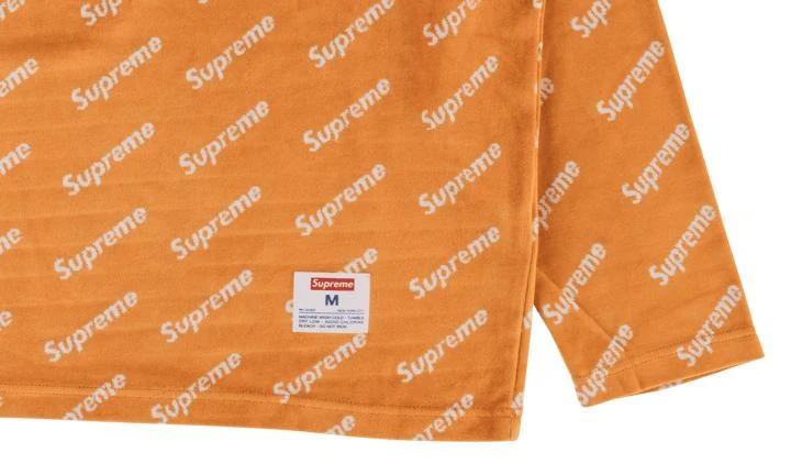 Supreme Supreme Velour Diagonal Logo L/S Top 4