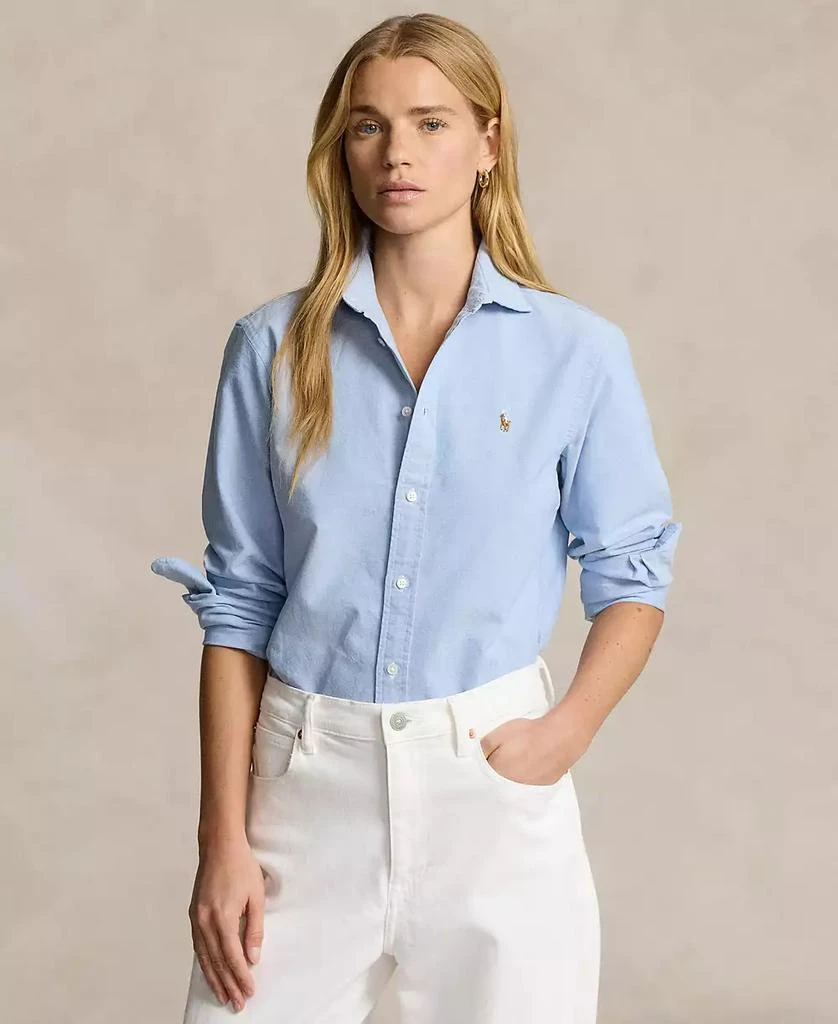 Ralph Lauren Women's Slim-Fit Striped Oxford Shirt 1