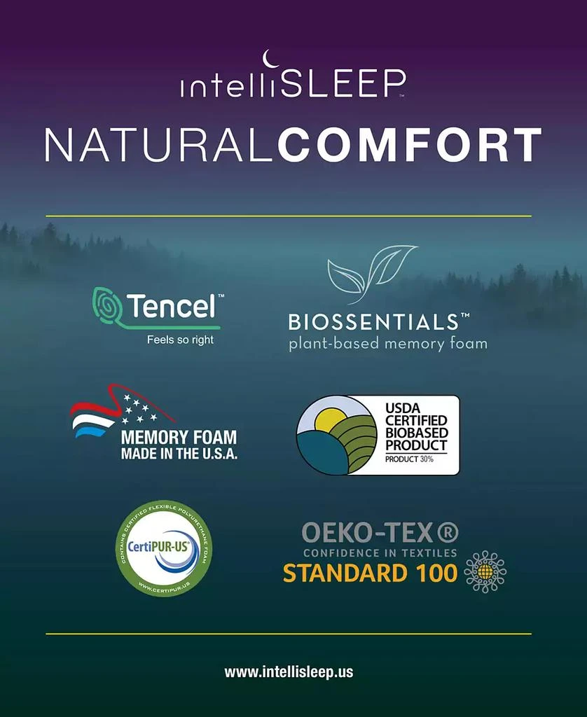 IntelliSLEEP Natural Comfort Contour Memory Foam Pillow, Standard, Exclusively at Macy’s 10